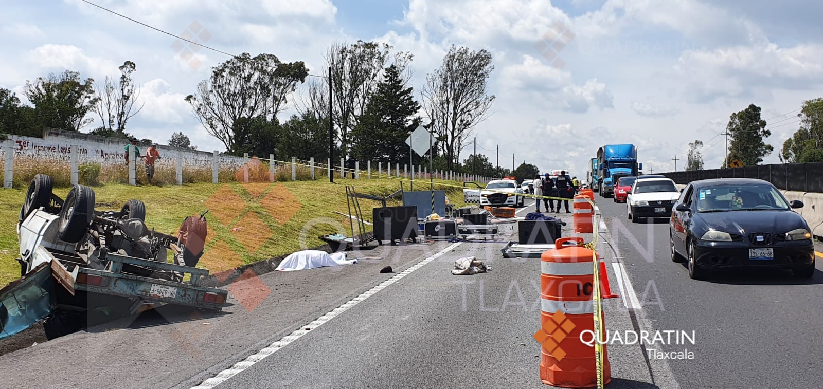 Un muerto y dos heridos deja volcadura de camioneta, en Xaltocan ...