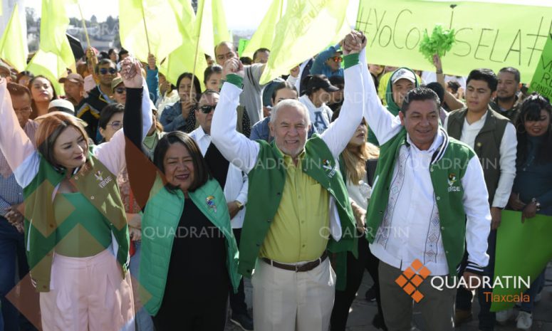 Arrancan Sergio González e Isela Rojas campaña al Senado desde Tizatlán
