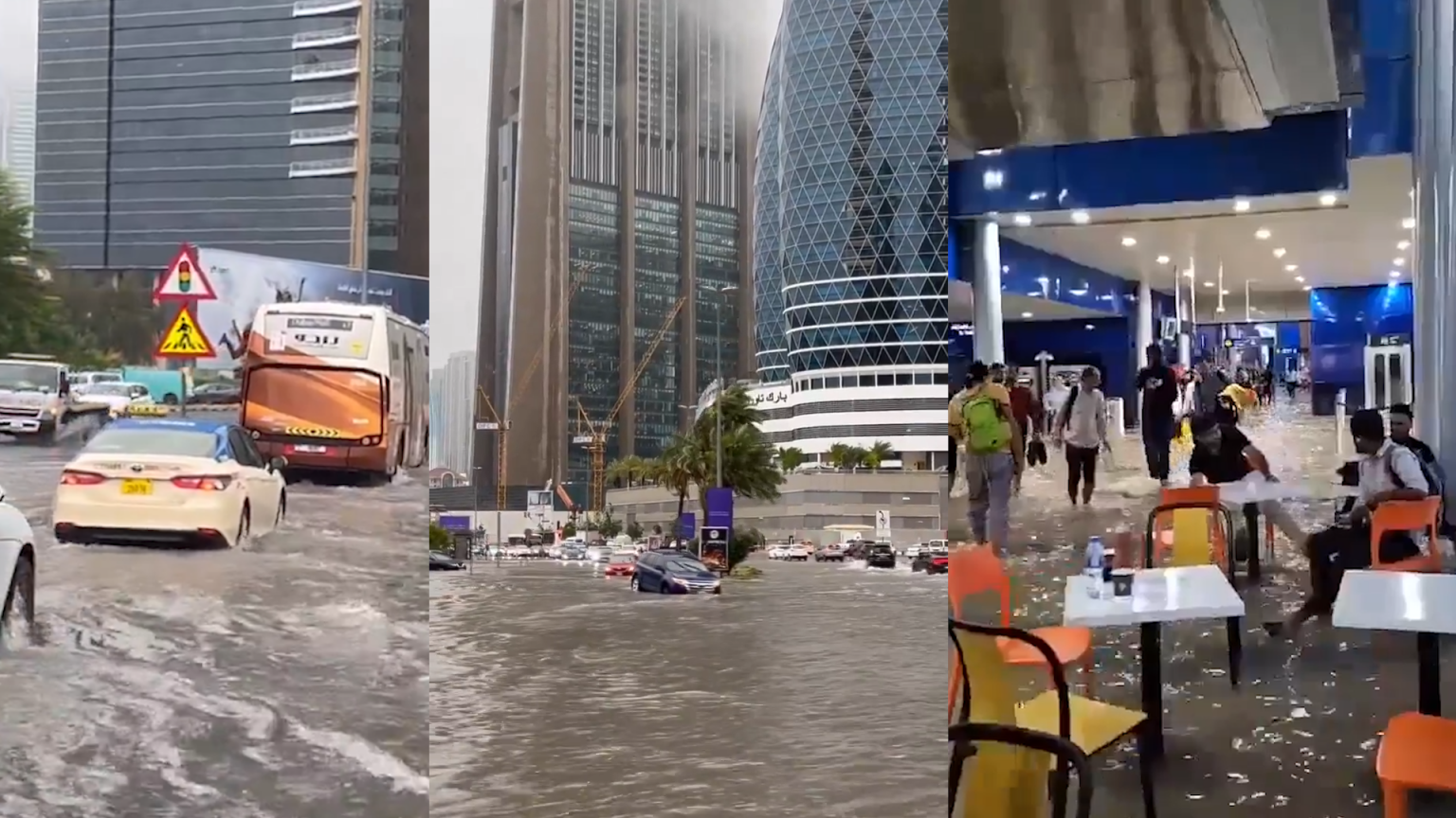 Fuertes lluvias inundan a Dubai