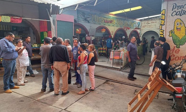 Balacera en el Mercado Hidalgo de Chiautempan