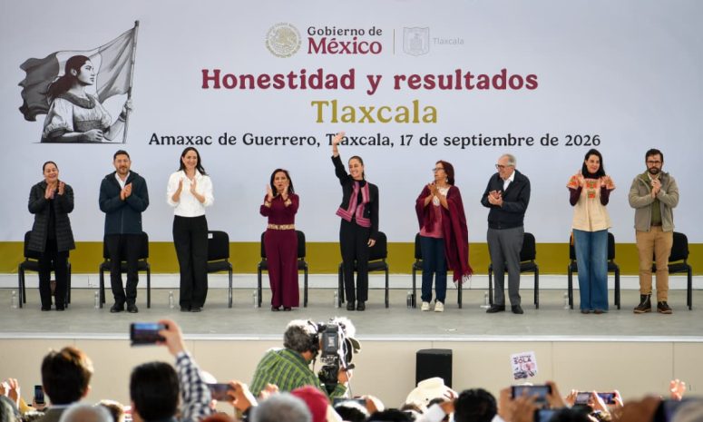 El gobierno y pueblo “somos uno mismo”, dice Sheinbaum en Tlaxcala