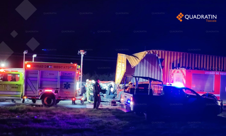 Fallecen 4 hombres tras brutal choque en la México-Veracruz